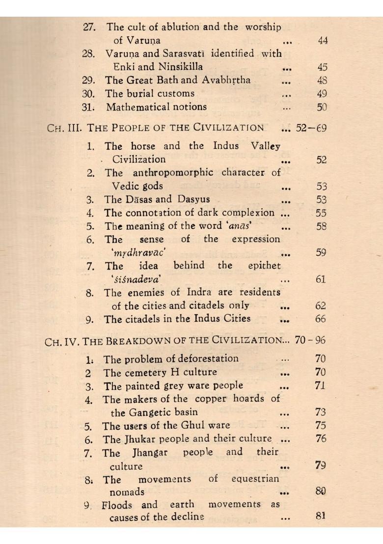 Rgveda and the Indus Valley Civilization (An Old and Rare Book) - Indya