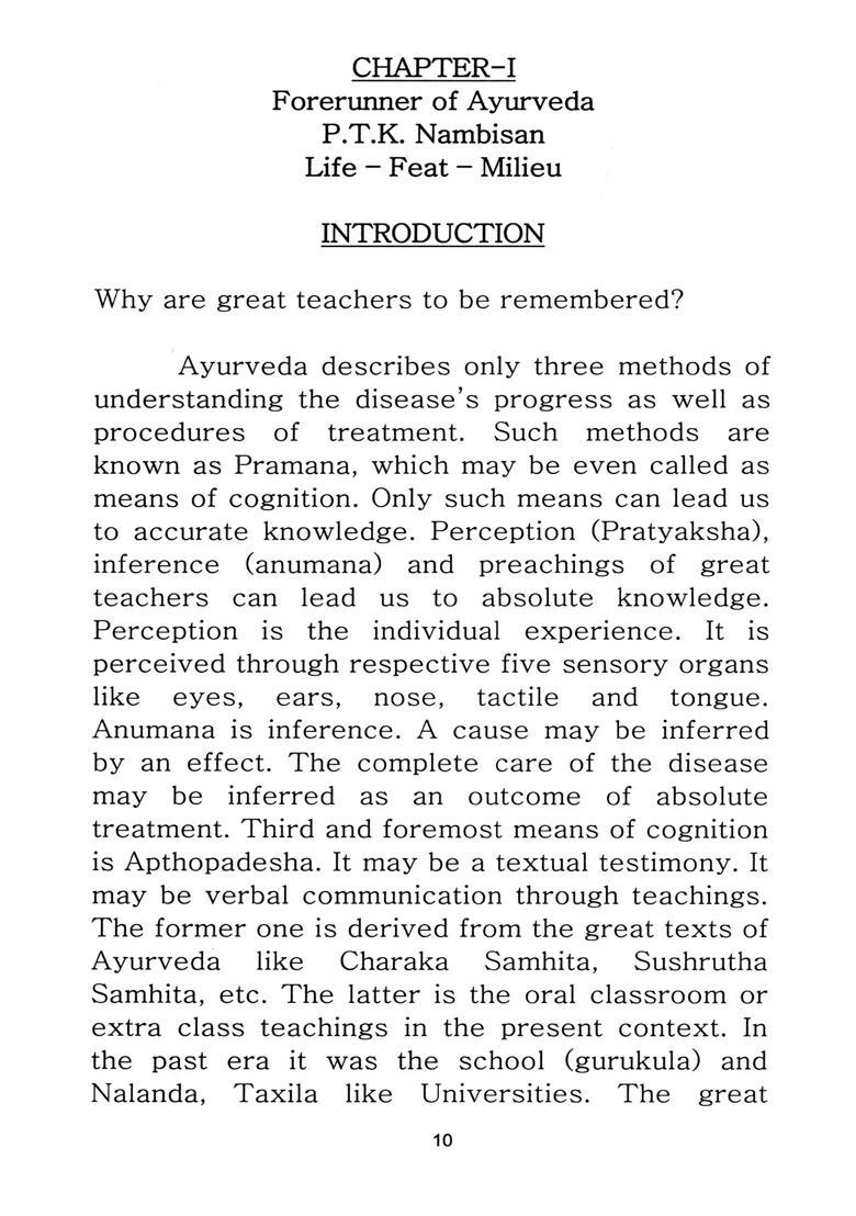 Grandsire of Ayurveda: Ayurvedacharya PTK Nambisan- A Biography - Indya