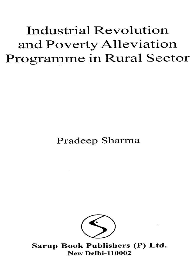 Industrial Revolution and Poverty Alleviation Programme in Rural Sector - Indya