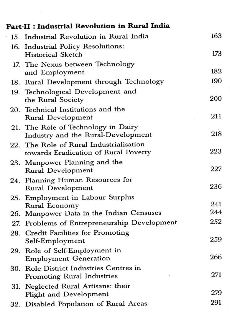 Industrial Revolution and Poverty Alleviation Programme in Rural Sector - Indya