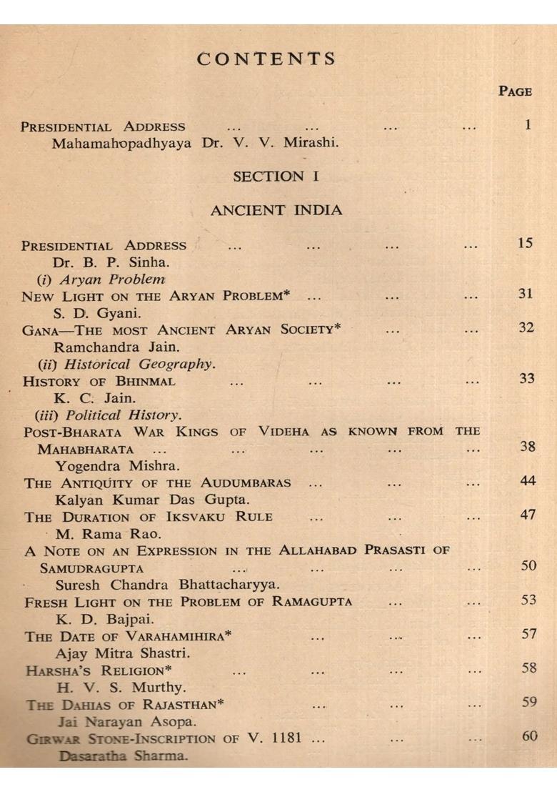 Indian History Congress- Proceedings of the Twenty-Fourth Session Delhi-1961 (An Old and Rare Book) - Indya