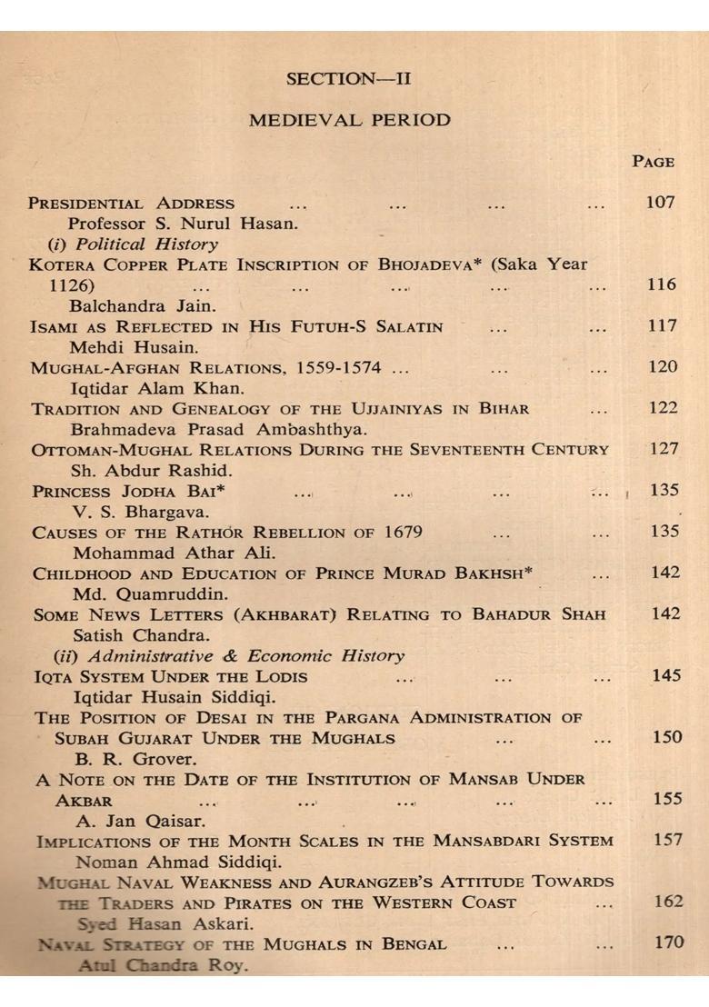 Indian History Congress- Proceedings of the Twenty-Fourth Session Delhi-1961 (An Old and Rare Book) - Indya