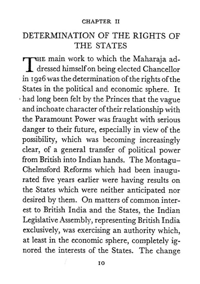 The Indian Princes in Council: A Record of the Chancellorship of His Highness, The Maharaja of Patiala 1926-1931 and 1933-1936 - Indya