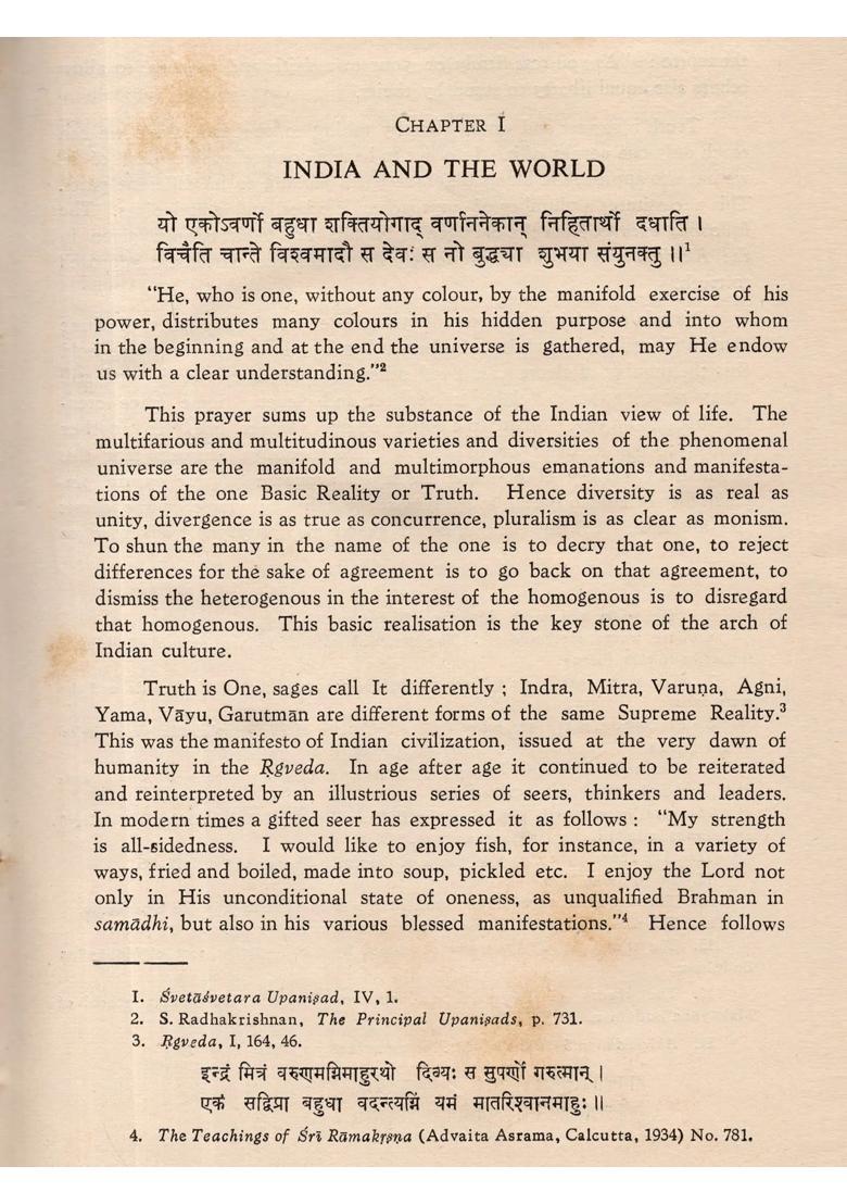 India and the World Researches In India