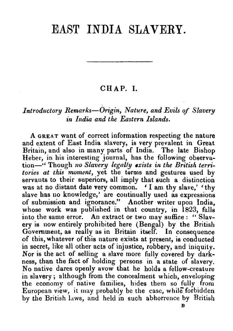 Slavery in India (The Present State of East India Slavery- Chiefly Extracted from the Parliamentary Papers on the Subject) - Indya