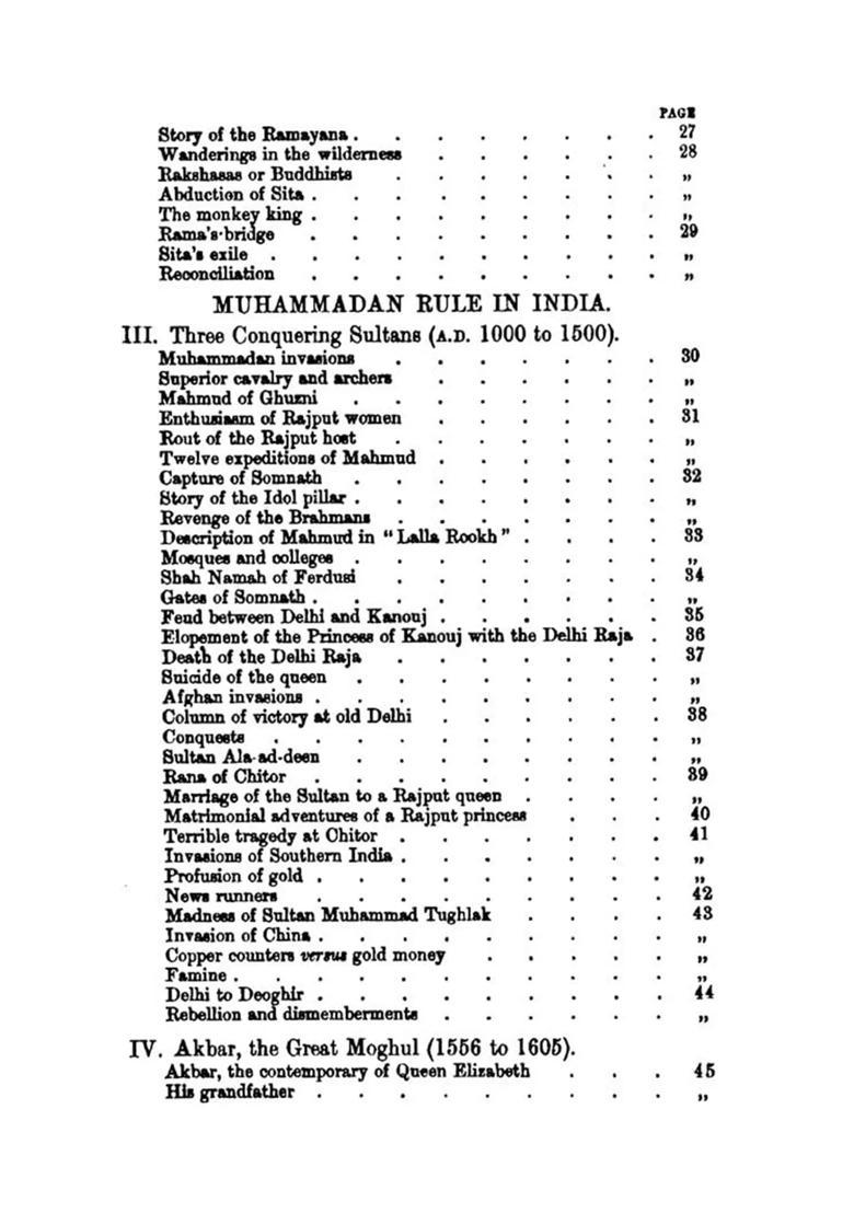 Tales from Indian History (Being the Annals of India Retold in Narratives) - Indya