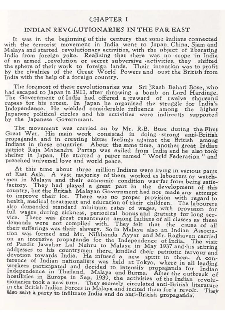 Indian Independence Movement in East Asia - Indya