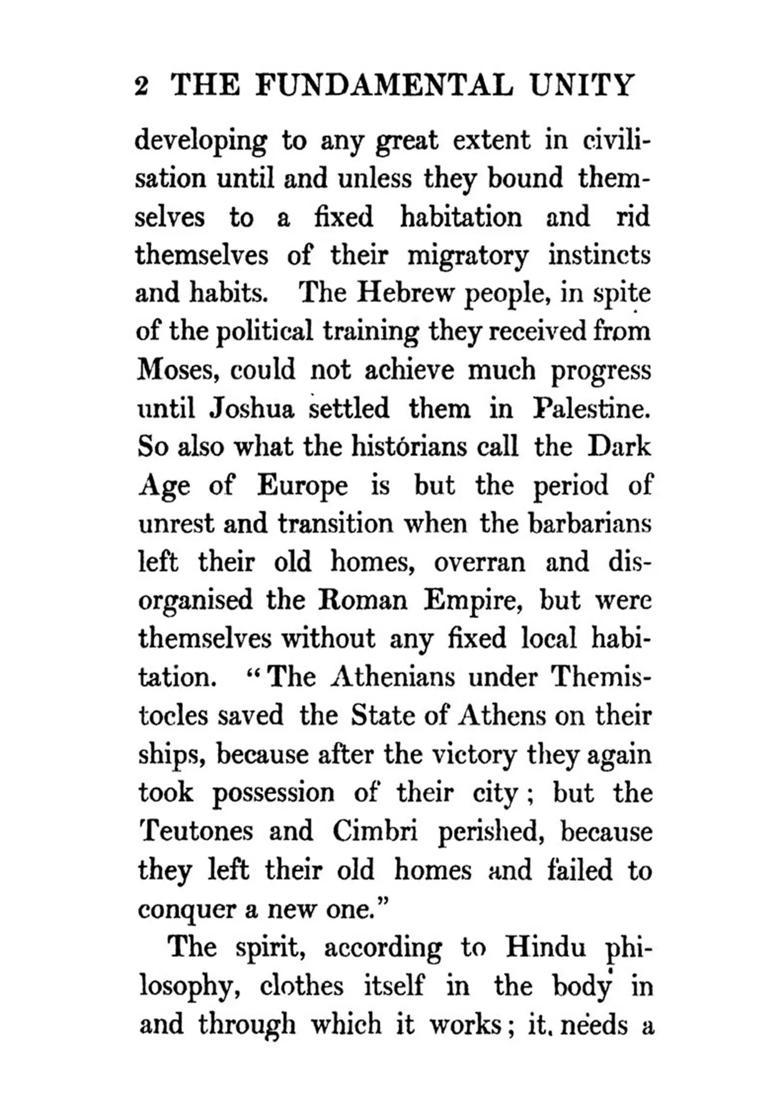 The Fundamental Unity of India (From Hindu Sources) - Indya