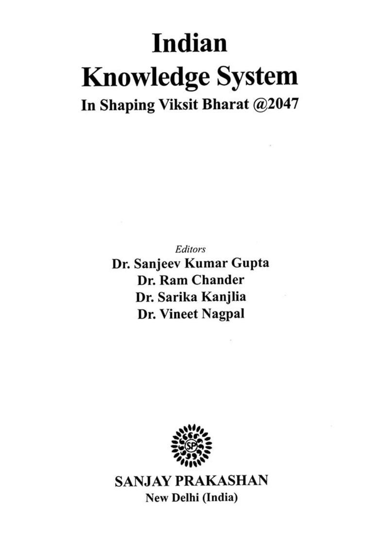 Indian Knowledge System (In Shaping Viksit Bharat @2047) - Indya