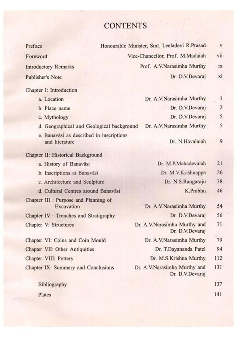 Excavations at Banavasi (An Old and Rare Book) - Indya