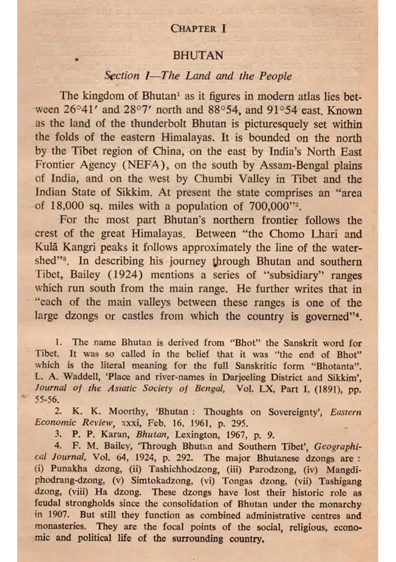 Bhutan and India- A Study in Frontier Political Relations (1772-1865) (An Old and Rare Book) - Indya
