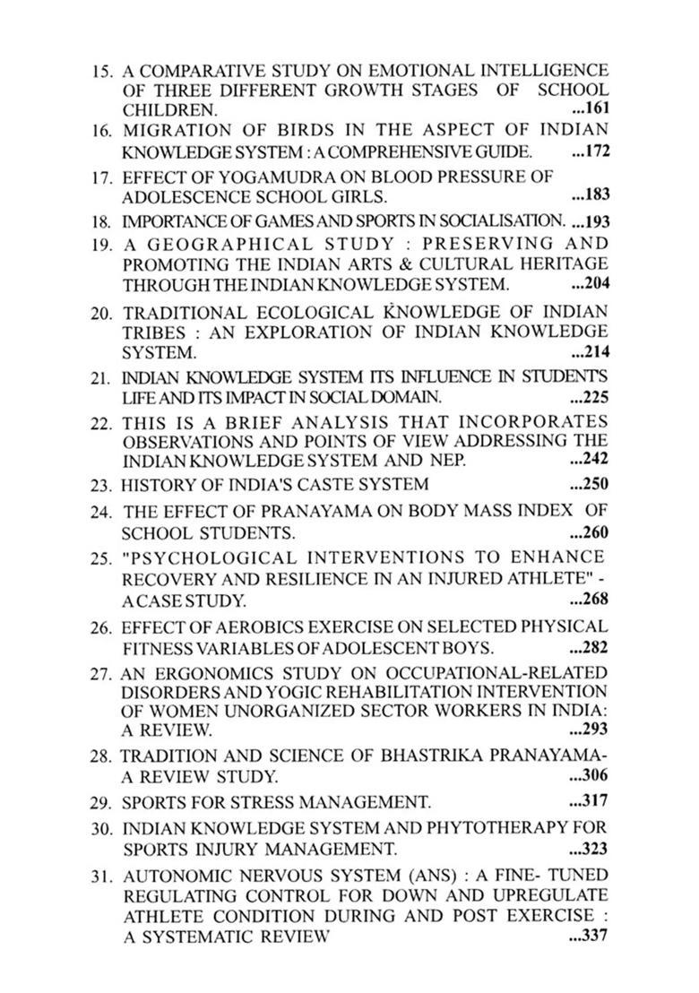 Integrating Indian Knowledge Systems into Sports and Physical Education: A Holistic Approach - Indya