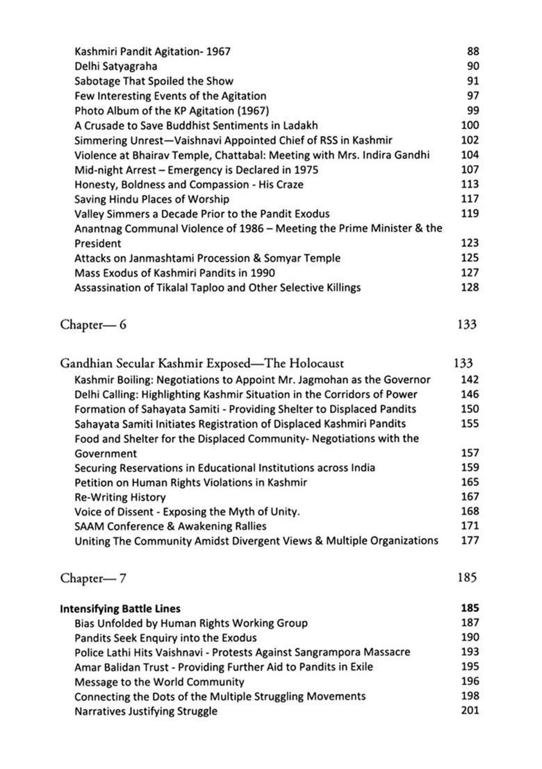 The Chronicles of Kashmir: Biography of a Leader Amarnatj Vaishnavi - Indya