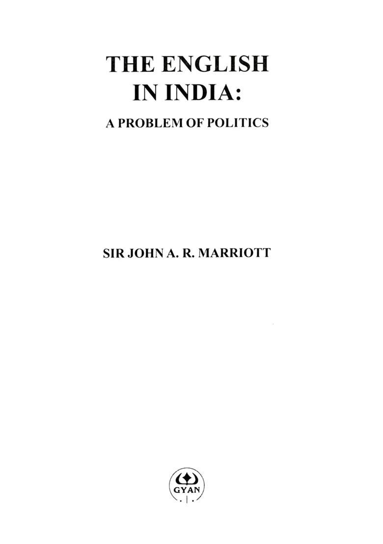 The English in India- A Problem of Politics - Indya