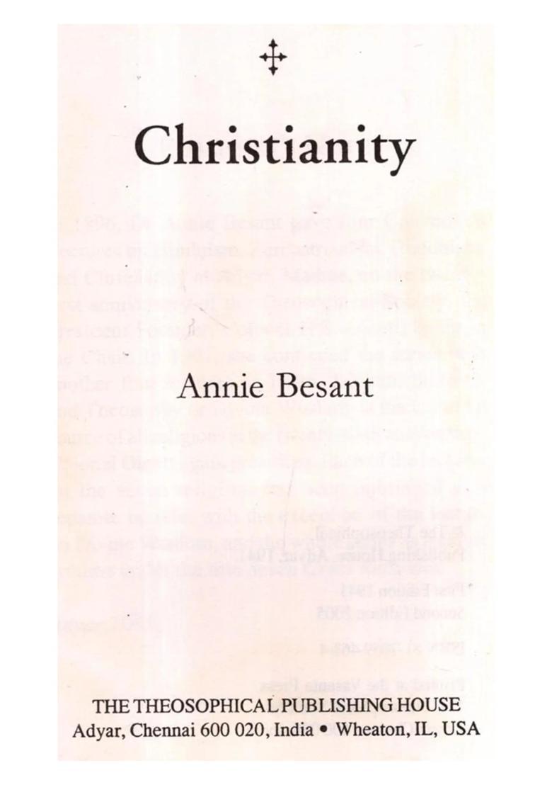 Christianity - Indya