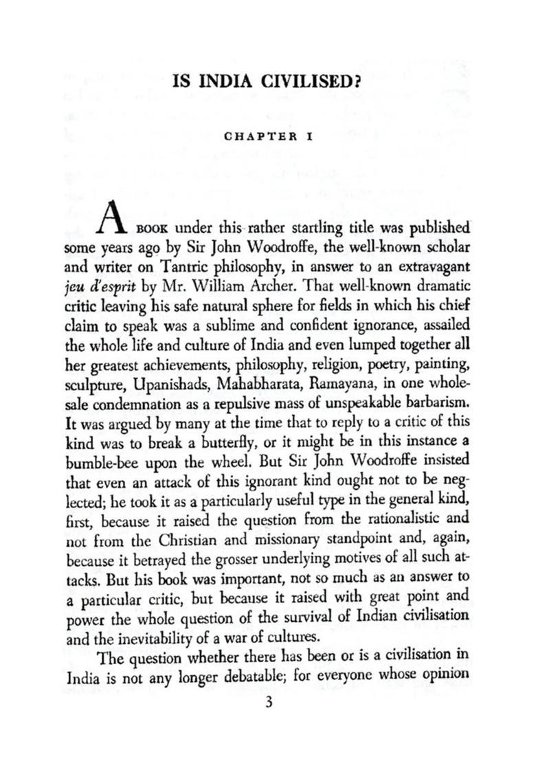 The Foundations of Indian Culture - Indya