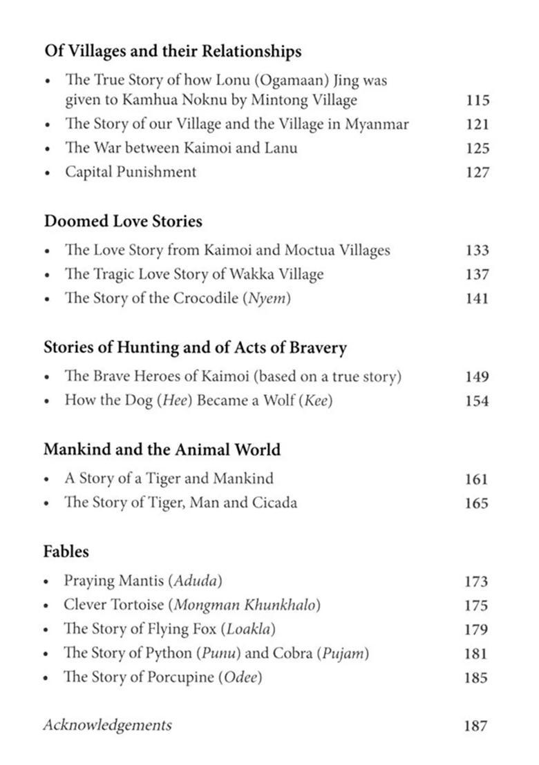 Myth, Memory & Folktale of the Wancho Tribe of Arunachal Pradesh: The Stories of Our Ancestors - Indya