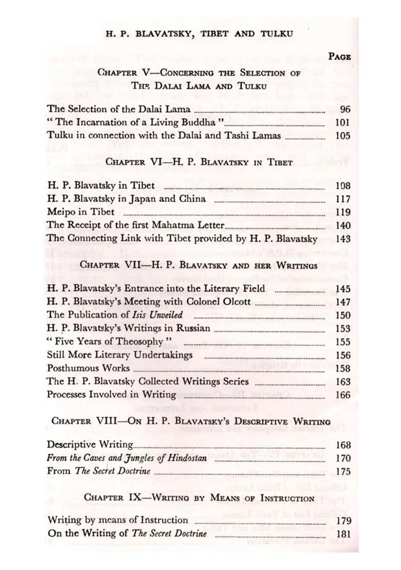 H. P. Blavatsky, Tibet and Tulku - Indya