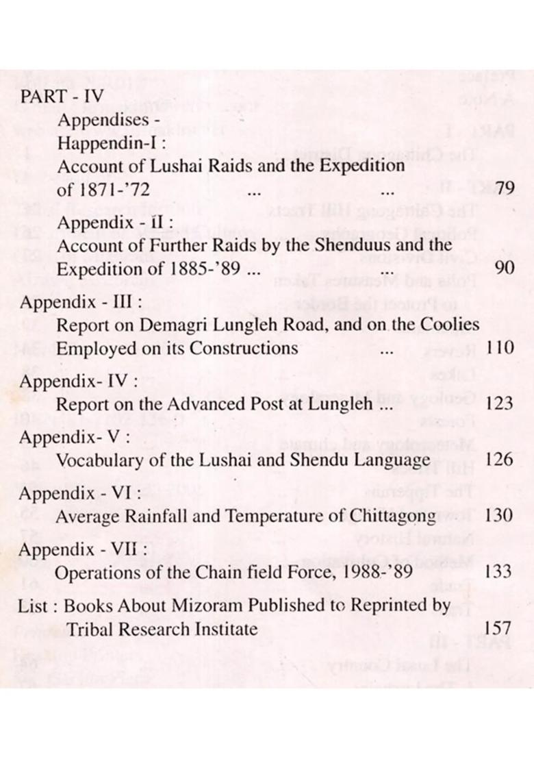 Hand Book of the Lushai Country (An Old and Rare Book) - Indya