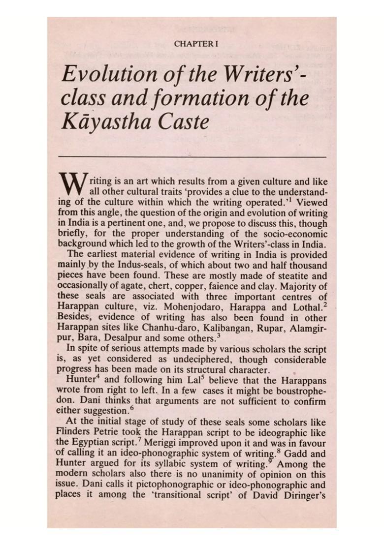 The Kayasthas- A Study in the Formation and Early History of a Caste (An Old and Rare Book) - Indya