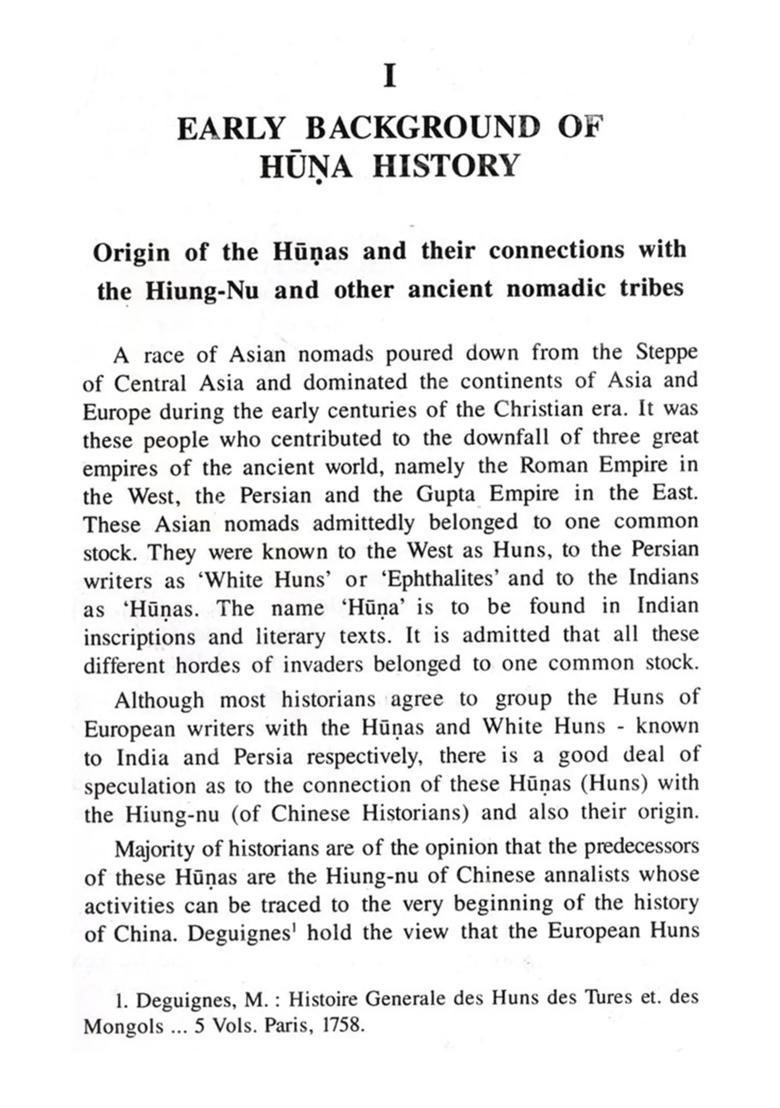 The History of the Hunas in India - Indya