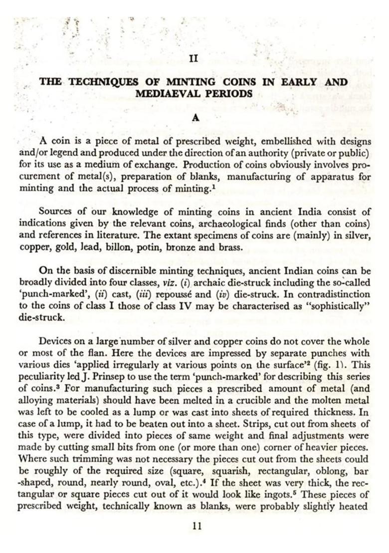 Technology of Indian Coinage - Indya