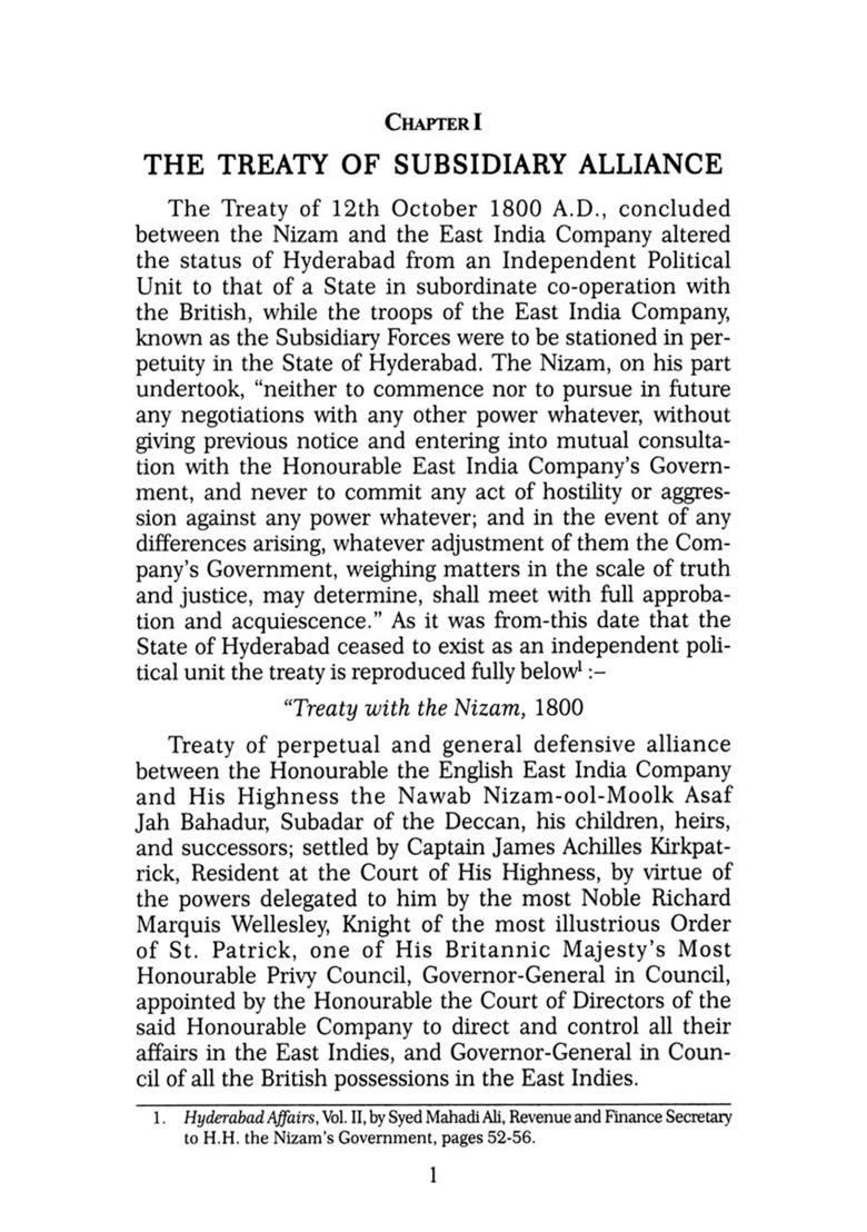 The Freedom Struggle in Hyderabad- A Connected Account (Volume - 1) - 1800-1857 - Indya