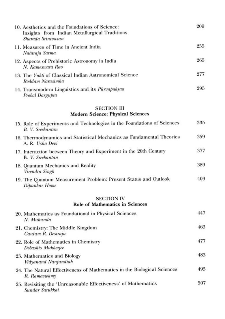 Foundations of Sciences: History of Science, Philosophy and Culture in Indian Civilization (Volume XIII Part 5) - Indya