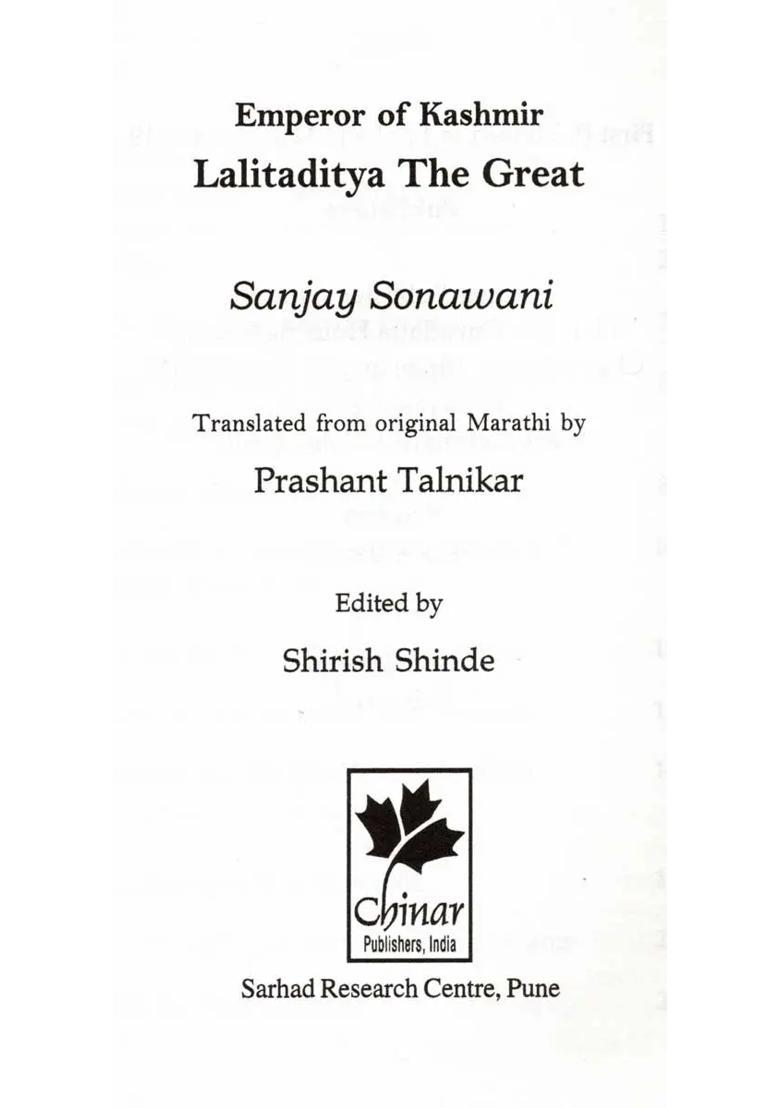 Lalitaditya- The Great Emperor of Kashmir - Indya