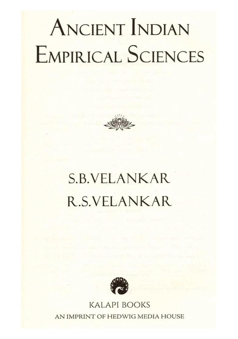 Ancient Indian Empirical Sciences - Indya