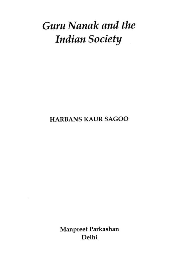 Guru Nanak and the Indian Society - Indya