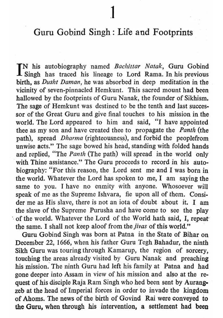 The Life and Ideals of Guru Gobind Singh (An Old and Rare Book) - Indya