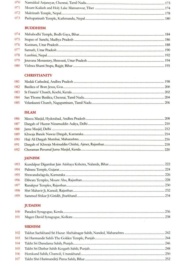 108 Shades of Divinity (A Sacred Pilgrimage Across India Through 108 Places of Worship of Nine Religions) - Indya