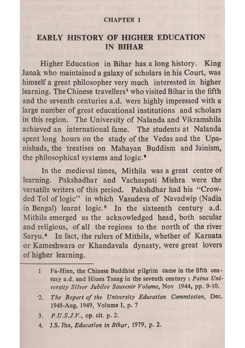 History of University Legislations in Bihar (1917 to 1985) (An Old and Rare Book) - Indya
