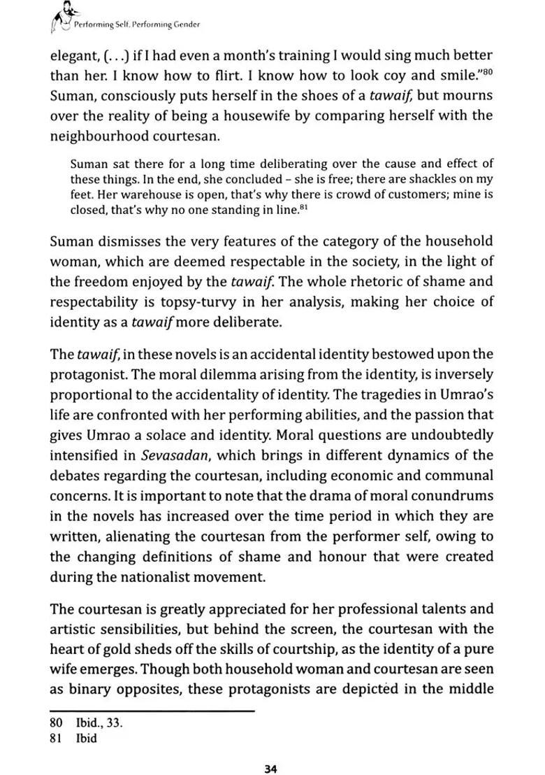 Performing Self, Performing Gender (Reading the Lives of Women Performers in Colonial India) - Indya