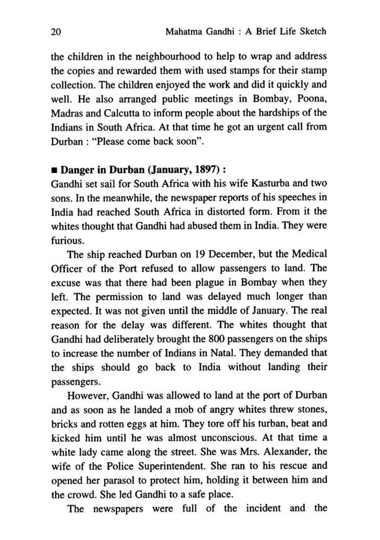 Mahatma Gandhi: A Brief Life Sketch - Indya