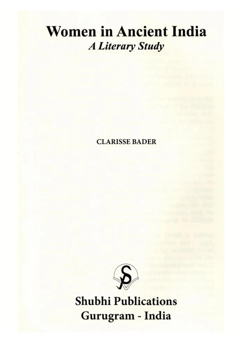 Women in Ancient India: A Literary Study - Indya