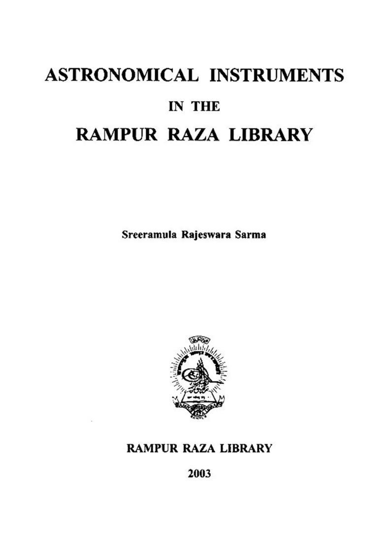 Astronomical Instruments in the Rampur Raza Library - Indya