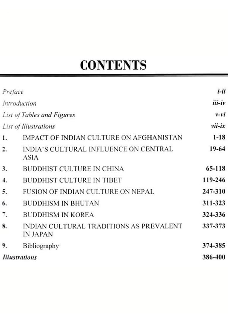 Impact of Indian Culture (On Afghanistan, Central Asia, China, tibet, Nepal, Bhutan, Korea and Japan) - Indya