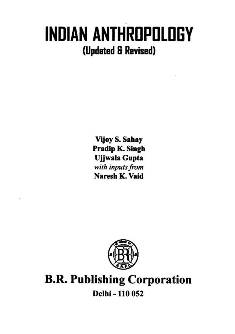 Indian Anthropology (Updated & Revised) - Indya