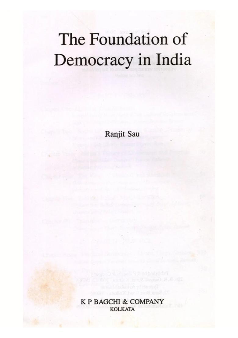 The Foundation of Democracy in India - Indya