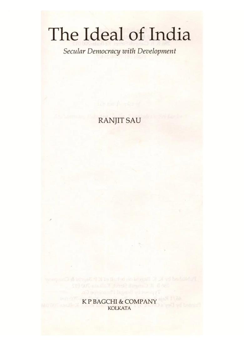 The Ideal of India- Secular Democracy with Development - Indya