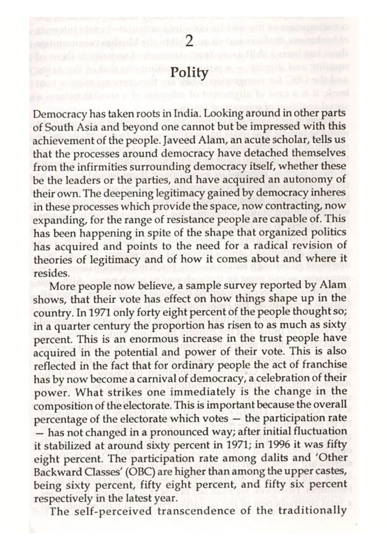 The Ideal of India- Secular Democracy with Development - Indya
