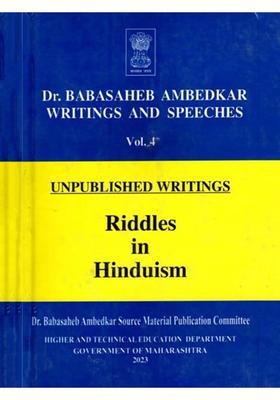 Dr. Babasaheb Ambedkar Writings and Speeches- Riddles in Hinduism (Unpublished Writings- Vol.4)