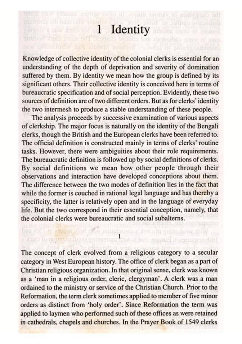 Colonial Clerks- A Social History of Deprivation and Domination (An Old and Rare Book) - Indya