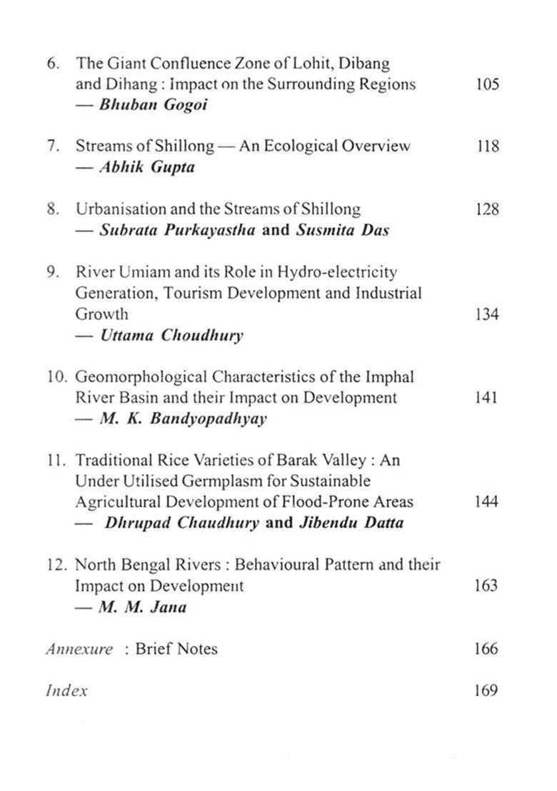 Rivers and Riverine Landscape in North East India - Indya