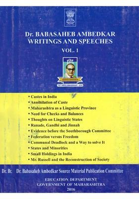 Dr. Babasaheb Ambedkar Writings and Speeches (Vol.1)