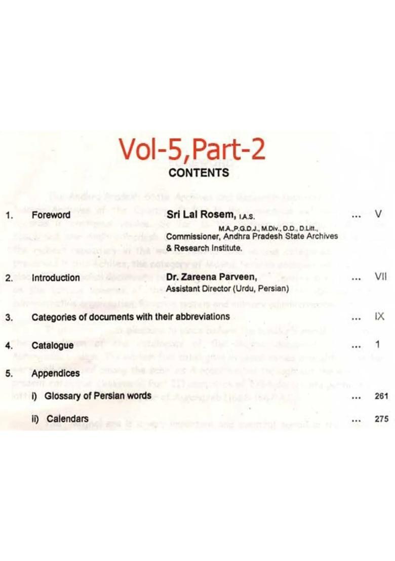 Mughal Documents Catalogue of Aurangzeb