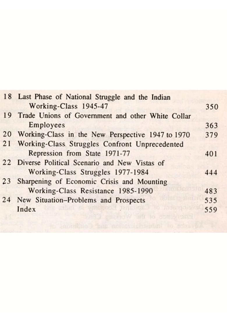 Working Class of India- History of Emergence and Movement 1830-1990 (With an Overview up to 1995) An Old and Rare Book - Indya