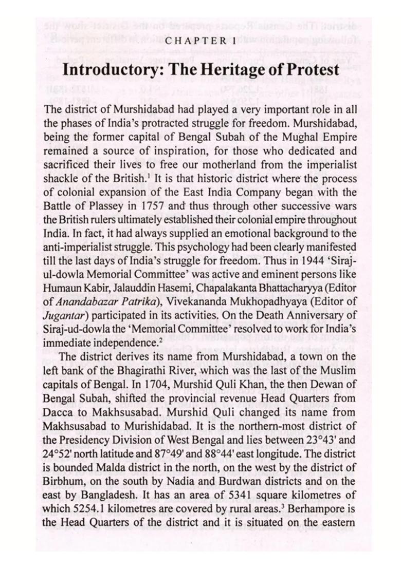 Indian Freedom Movement and Murshidabad District 1905-1947 - Indya